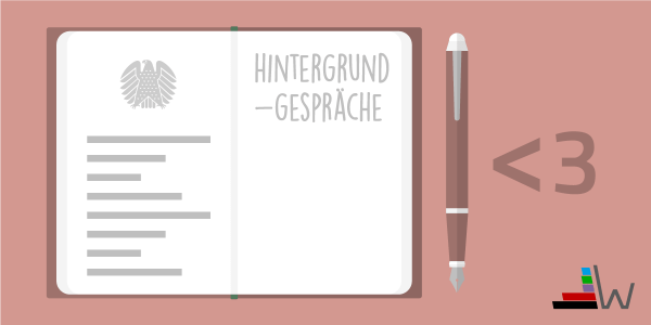 wahl.de Unter Drei Hintergrundgespraeche
