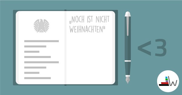 Noch ist nicht Weihnachten
