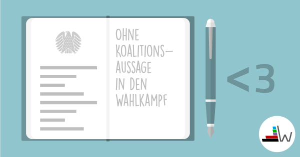 Ohne Koalitionsaussage in den Wahlkampf